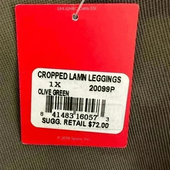 Spanx look at me now Leggings in olive green size 1X NWT - Picture 3 of 4